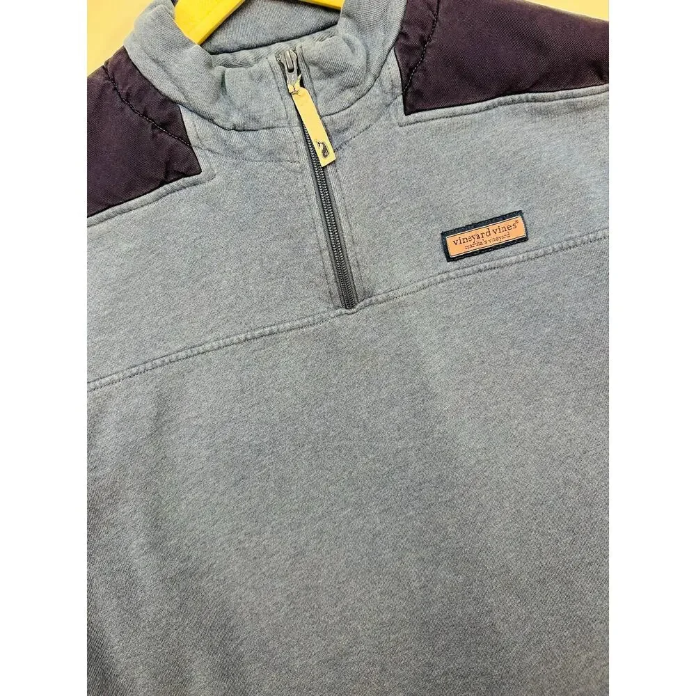 Vineyard Vines Quarter Zip Cotton Pullover Sweatshirt Size Medium